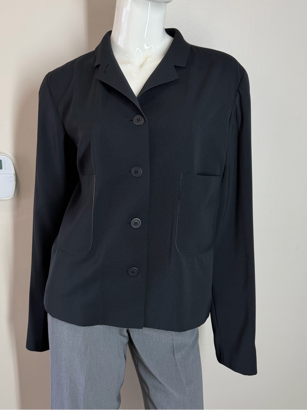 Vtg Marithe Francois Girbaud Blazer Womens 29 Black Made In Italy Archival Gorp